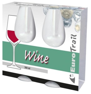 Kieliszki do wina Wineglas 380 ml Transparant - EuroTrail