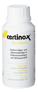 TankRein Certinox to środek do czyszczenia zbiorników wody.