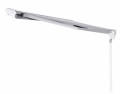 Widok z boku rozłożonej markizy dachowej Omnistor 6300 Thule antracyt 400 cm.