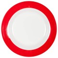 Talerz czerwony z zestawu naczyń Tableware Rainbow.
