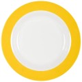 Żółty talerz melamina Tableware Rainbow.