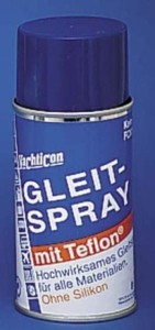 Preparat  Gleitspray z teflonem do listwy przedsionkowej