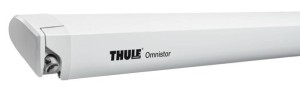 Markiza dachowa Thule Omnistor 6300 biała 4,5 m Mystic Grey.