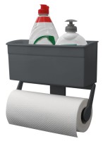 Półka z uchwytem na ręcznik papierowy szara - EuroTrail