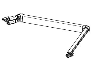 Lewe ramię przegubowe markizy Omnistor 6300 300-500 cm Thule.
