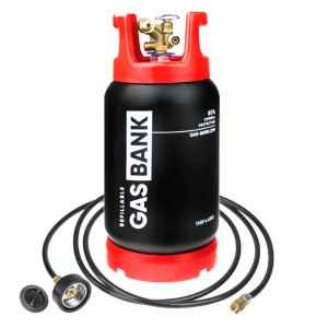 GasBank SLIM DUO 5 kg butla zestawem do tankowania.