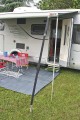 Czarne pasy przeciwwietrzne do markizy Tie Down S Fiamma.