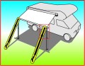 Pasy przeciwwietrzne do markizy kampera Tie Down S Fiamma.