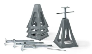 Podpory do poziomowania kampera i przyczepy Jack plastic set Fiamma.