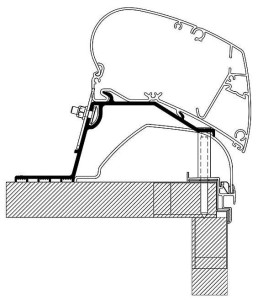 Adapter do markizy dachowej TO 6/9 Hobby 2014-2023 Thule