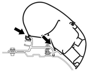 Adapter do markizy Ducato H3 Dometic.