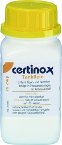 TankRein Certinox to środek do czyszczenia zbiorników wody.