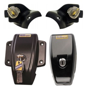 Zamki bezpieczeństwa do kabiny Ducato 2006-2021 / Boxer / Jumper 2006-2023 + zabezpieczenie drzwi HEOSystem czarny - HEOSolution