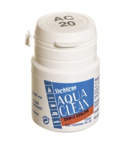 Tabletki do uzdatniania wody Aqua Clean AC 20 bez chloru 100 szt. - Yachticon