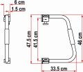 Zabezpieczenie drzwi Security 46 Fiamma białe
