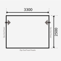 Plan przedsionka Rally Air Pro 330 M.