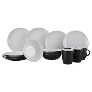 Zestaw z melaminy Solid Line Black Gimex.