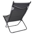 Leżak składany AP/262 Tex-Comfort jasnoszare - Crespo
